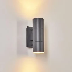 hofstein Applique murale d'extérieur Malaga Anthracite, 2 lumières