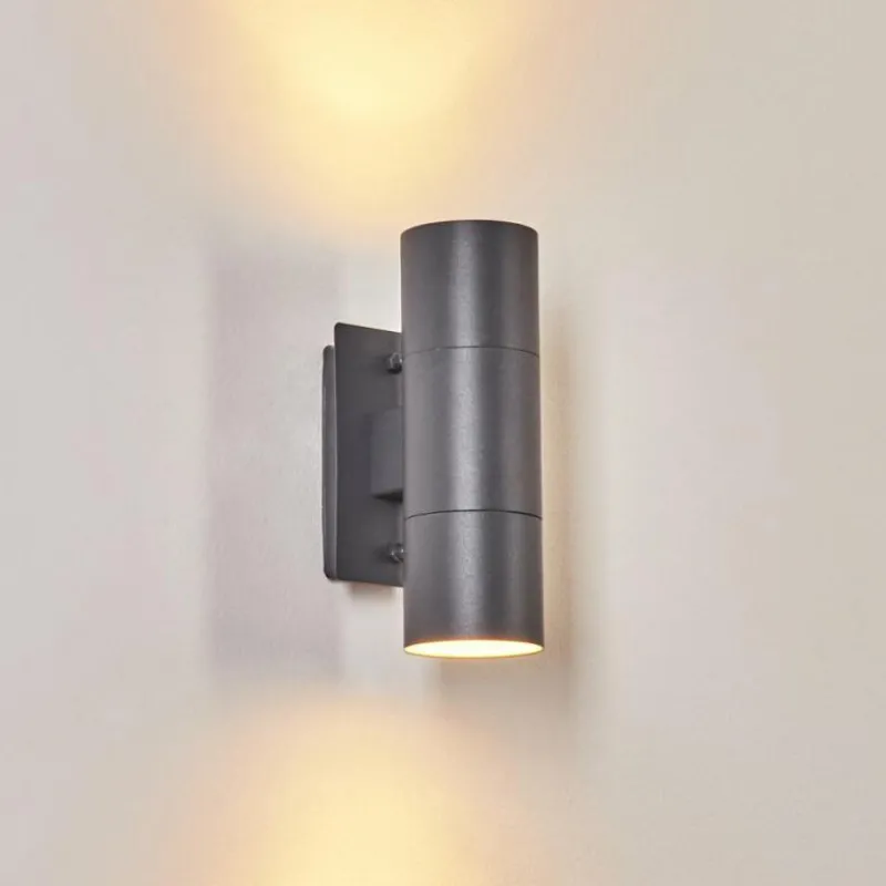 hofstein Applique murale d'extérieur Malaga Anthracite, 2 lumières