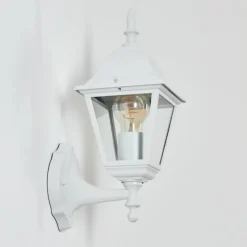 Luminaires Rustiques-hofstein Applique murale d'extérieur Naofe Blanc, 1 lumière