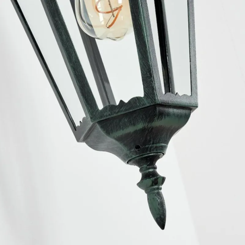 Luminaires Rustiques-hofstein Applique murale d'extérieur Hongkong Vert, Noir, 1 lumière