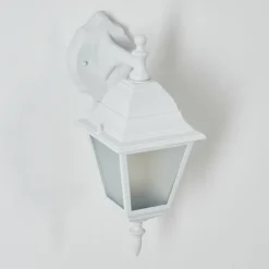 Luminaires Rustiques-hofstein Applique murale d'extérieur Naofe Blanc, 1 lumière