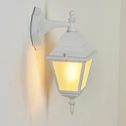 Luminaires Rustiques-hofstein Applique murale d'extérieur Naofe Blanc, 1 lumière