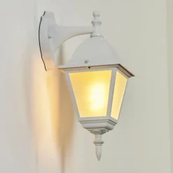 Luminaires Rustiques-hofstein Applique murale d'extérieur Naofe Blanc, 1 lumière