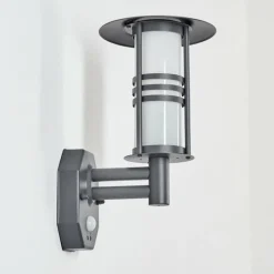 hofstein Applique murale d'extérieur Forli Anthracite, 1 lumière, Détecteur de mouvement