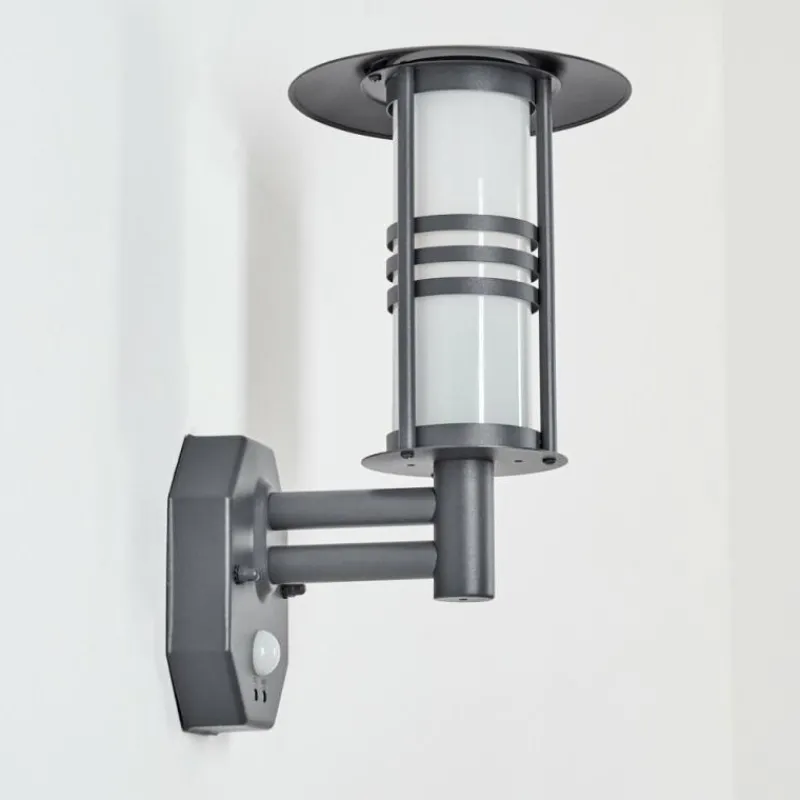 hofstein Applique murale d'extérieur Forli Anthracite, 1 lumière, Détecteur de mouvement