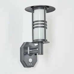 hofstein Applique murale d'extérieur Forli Anthracite, 1 lumière, Détecteur de mouvement