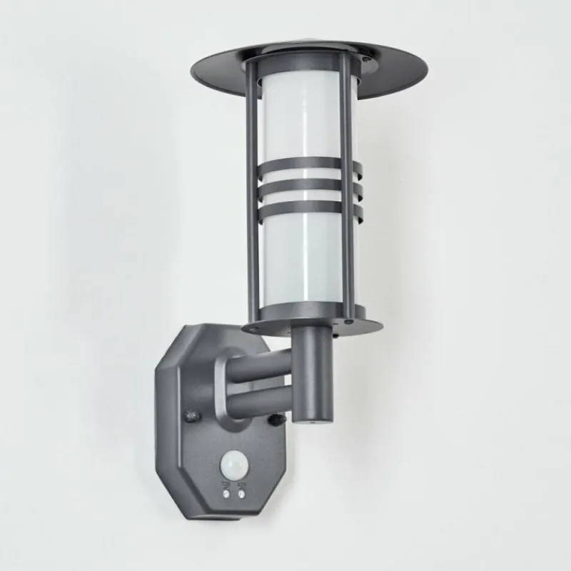hofstein Applique murale d'extérieur Forli Anthracite, 1 lumière, Détecteur de mouvement