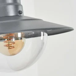 hofstein Applique murale d'extérieur Elima Anthracite, 1 lumière, Détecteur de mouvement