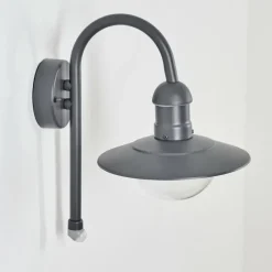 hofstein Applique murale d'extérieur Elima Anthracite, 1 lumière, Détecteur de mouvement