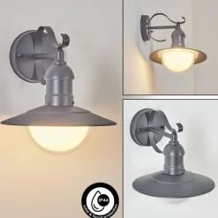 hofstein Applique murale d'extérieur Broni Anthracite, 1 lumière
