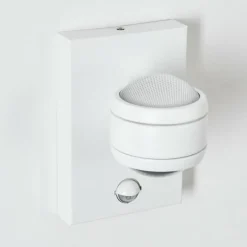 hofstein Applique murale d'extérieur Borlo LED Blanc, 2 lumières, Détecteur de mouvement