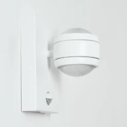 hofstein Applique murale d'extérieur Borlo LED Blanc, 2 lumières, Détecteur de mouvement