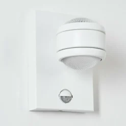 hofstein Applique murale d'extérieur Borlo LED Blanc, 2 lumières, Détecteur de mouvement