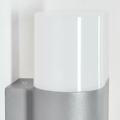 hofstein Applique murale d'extérieur Belerda LED Gris, 2 lumières, Détecteur de mouvement