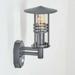 hofstein Applique murale d'extérieur Forli Anthracite, 1 lumière, Détecteur de mouvement