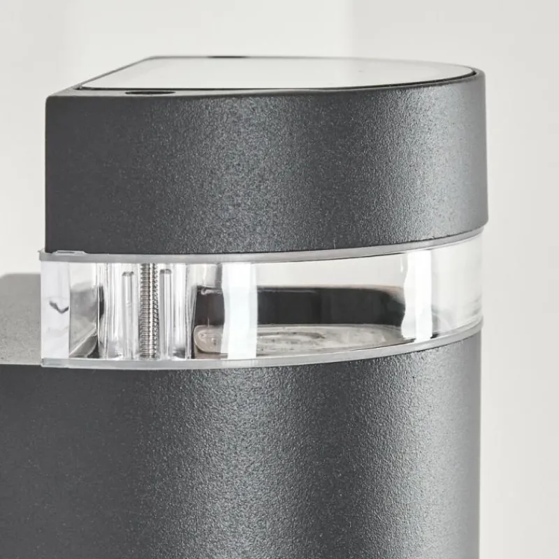 hofstein Applique murale d'extérieur Edevik Anthracite, 2 lumières, Détecteur de mouvement