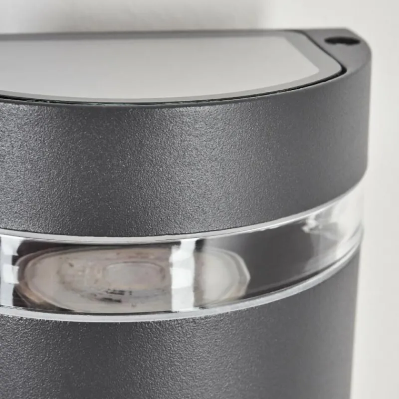 hofstein Applique murale d'extérieur Edevik Anthracite, 2 lumières, Détecteur de mouvement