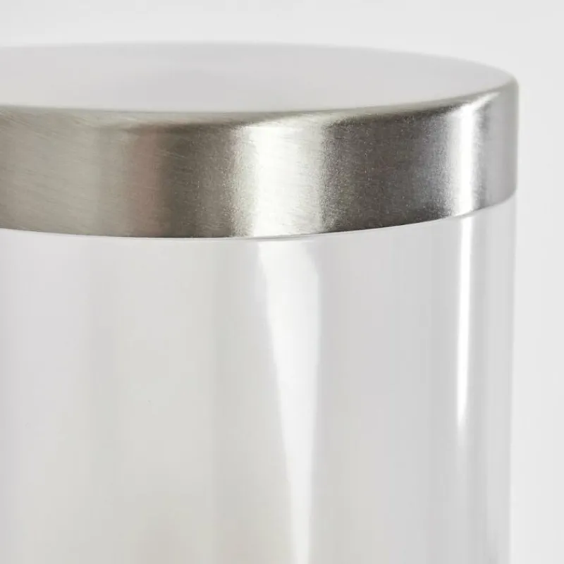 hofstein Applique murale d'extérieur Tolsona Nickel mat, 1 lumière, Détecteur de mouvement