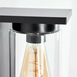 hofstein Applique murale d'extérieur Foley Noir, 1 lumière