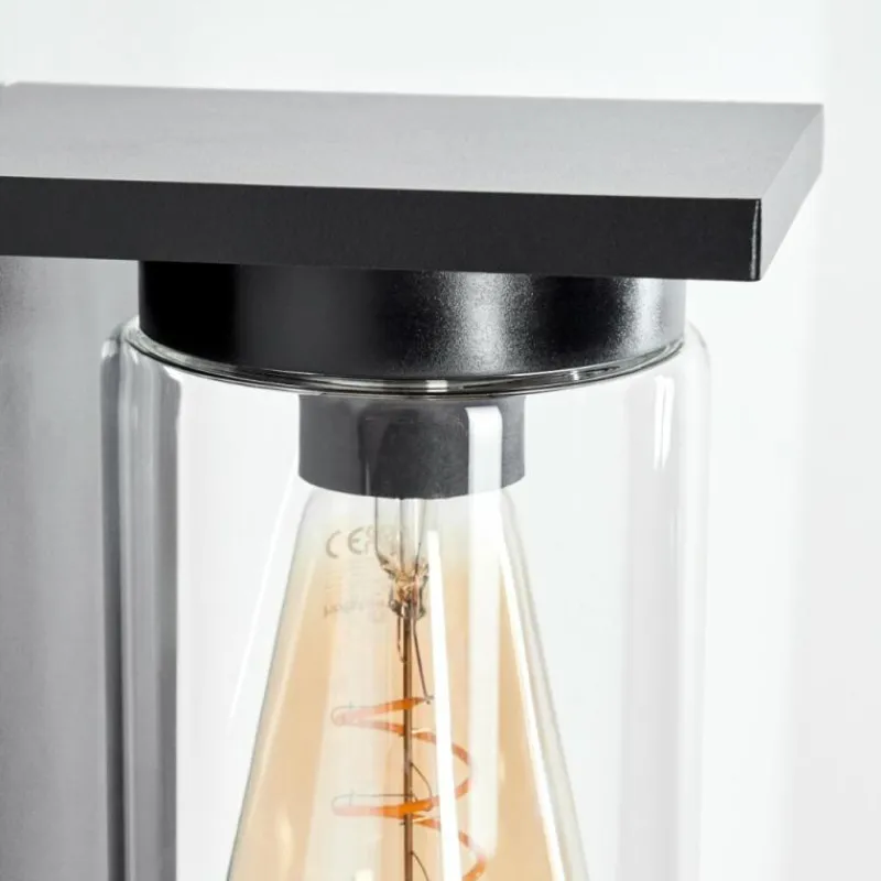 hofstein Applique murale d'extérieur Foley Noir, 1 lumière