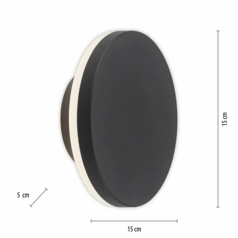 Luminaires Paul Neuhaus Applique murale d'extérieur Paul Neuhaus PUNTUA LED Anthracite, 1 lumière