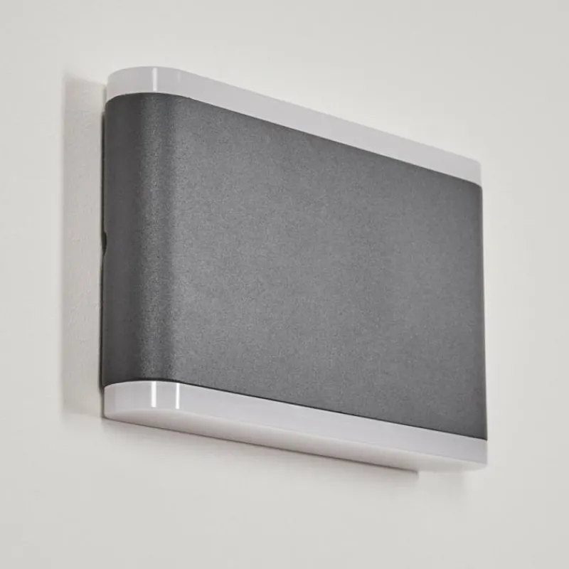 hofstein Applique murale d'extérieur Grude LED Anthracite, 2 lumières