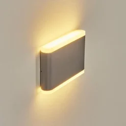 hofstein Applique murale d'extérieur Grude LED Anthracite, 2 lumières