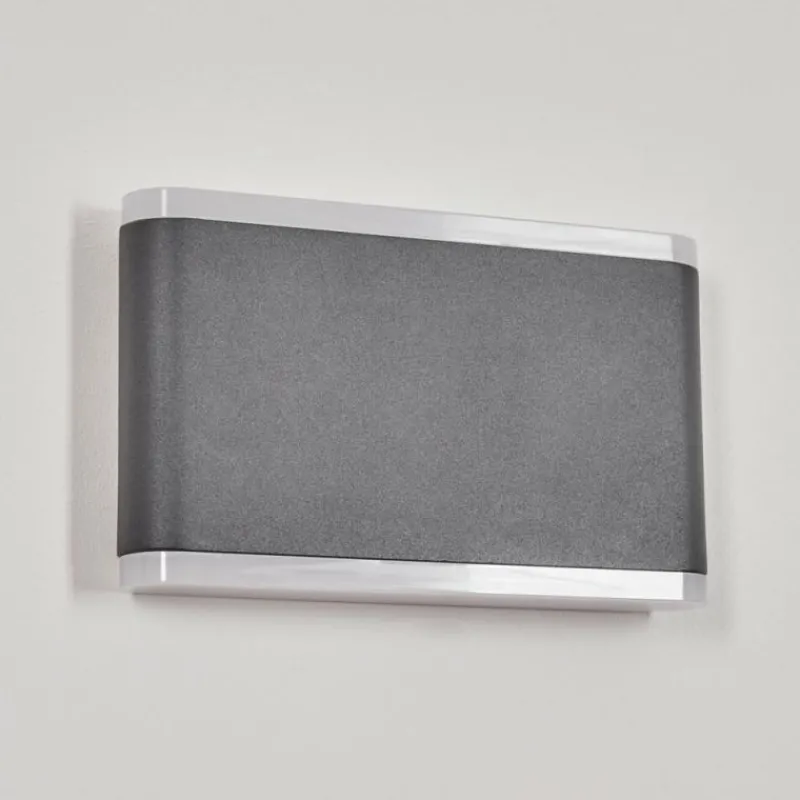 hofstein Applique murale d'extérieur Grude LED Anthracite, 2 lumières