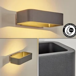 hofstein Applique murale d'extérieur Ekevik LED Anthracite, 1 lumière