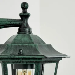 Luminaires Rustiques-hofstein Applique murale d'extérieur Loria Vert, Noir, 1 lumière