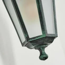 Luminaires Rustiques-hofstein Applique murale d'extérieur Loria Vert, Noir, 1 lumière