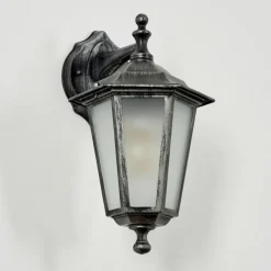 Luminaires Rustiques-hofstein Applique murale d'extérieur Loria Gris, Noir, Argenté, 1 lumière