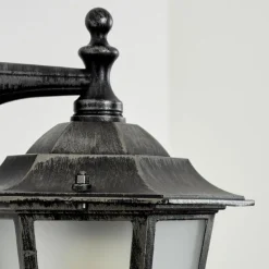 Luminaires Rustiques-hofstein Applique murale d'extérieur Loria Gris, Noir, Argenté, 1 lumière