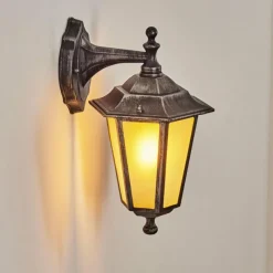 Luminaires Rustiques-hofstein Applique murale d'extérieur Loria Gris, Noir, Argenté, 1 lumière