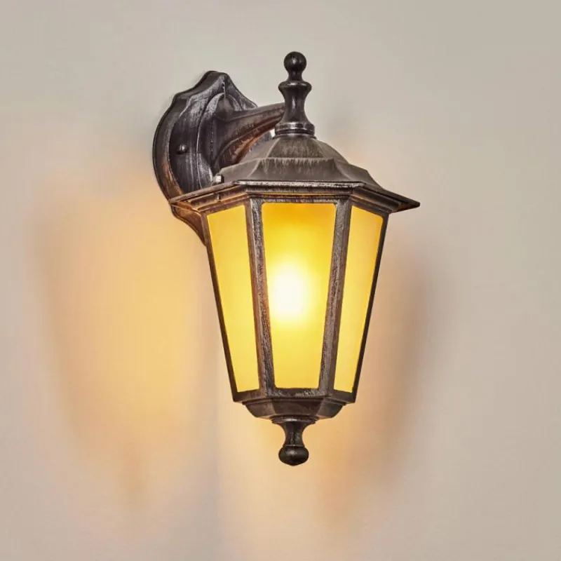 Luminaires Rustiques-hofstein Applique murale d'extérieur Loria Gris, Noir, Argenté, 1 lumière