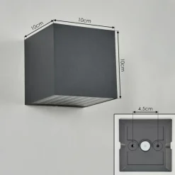 hofstein Applique murale d'extérieur Barrero LED Anthracite, 1 lumière