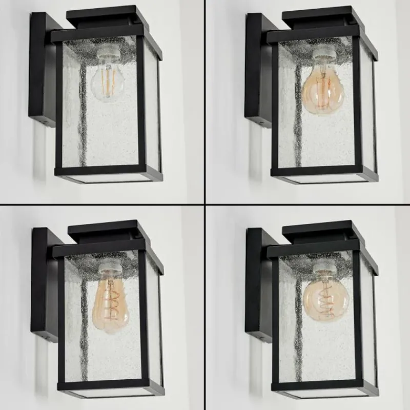 hofstein Applique murale d'extérieur Tieva Noir, 1 lumière