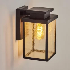 hofstein Applique murale d'extérieur Tieva Noir, 1 lumière