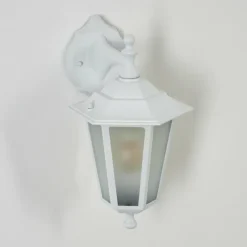 Luminaires Rustiques-hofstein Applique murale d'extérieur Loria Blanc, 1 lumière