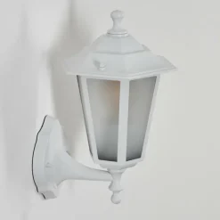 Luminaires Rustiques-hofstein Applique murale d'extérieur Loria Blanc, 1 lumière