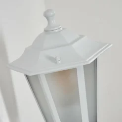 Luminaires Rustiques-hofstein Applique murale d'extérieur Loria Blanc, 1 lumière