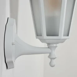 Luminaires Rustiques-hofstein Applique murale d'extérieur Loria Blanc, 1 lumière