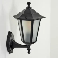 Luminaires Rustiques-hofstein Applique murale d'extérieur Loria Noir, 1 lumière