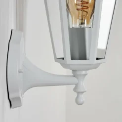 Luminaires Rustiques-hofstein Applique murale d'extérieur Loria Blanc, 1 lumière