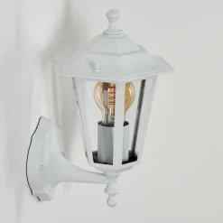 Luminaires Rustiques-hofstein Applique murale d'extérieur Loria Blanc, 1 lumière