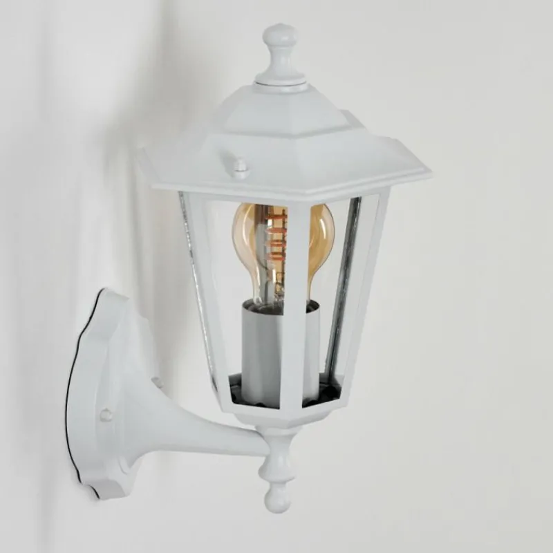 Luminaires Rustiques-hofstein Applique murale d'extérieur Loria Blanc, 1 lumière