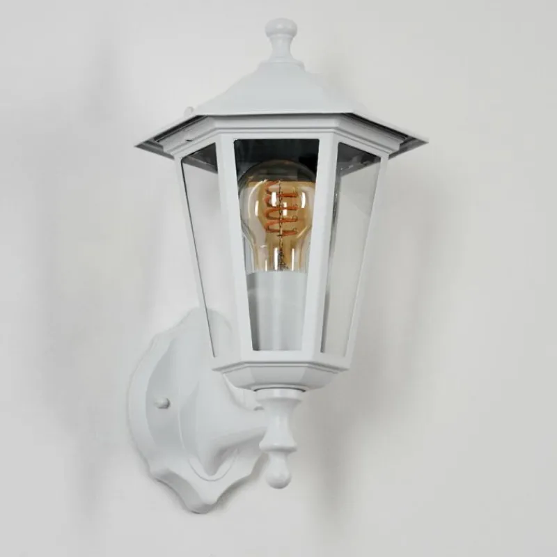 Luminaires Rustiques-hofstein Applique murale d'extérieur Loria Blanc, 1 lumière