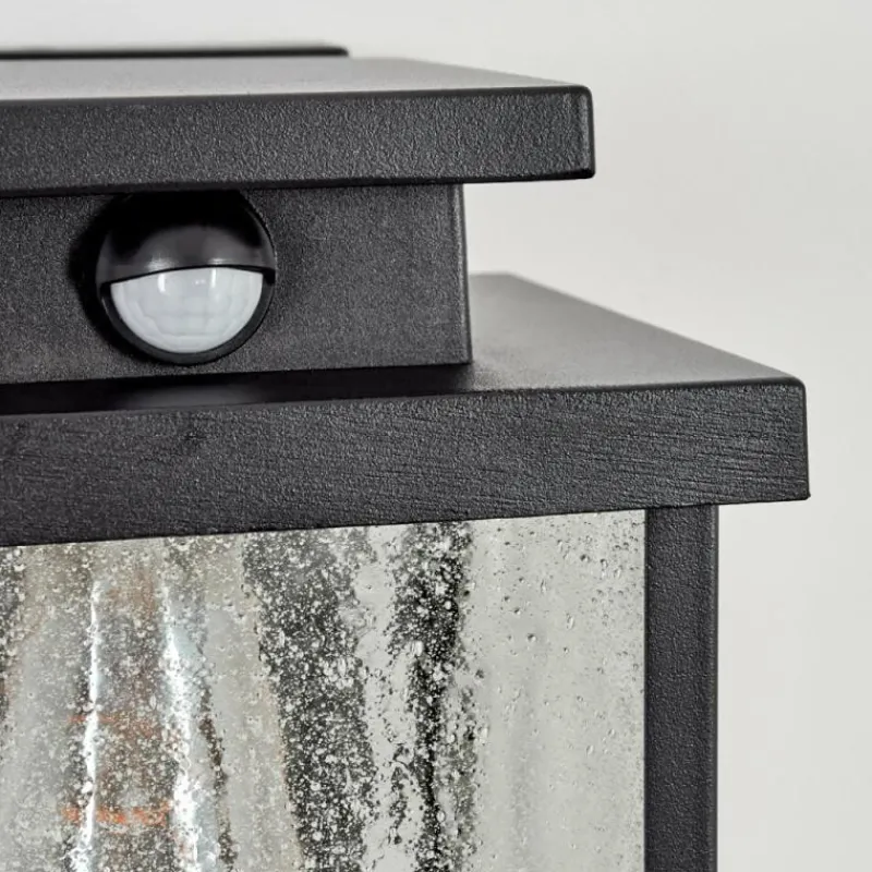 hofstein Applique murale d'extérieur Tieva Noir, 1 lumière, Détecteur de mouvement