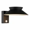 Luminaires Nordlux Applique murale d'extérieur Nordlux JUSTINA LED Noir, 1 lumière, Détecteur de mouvement