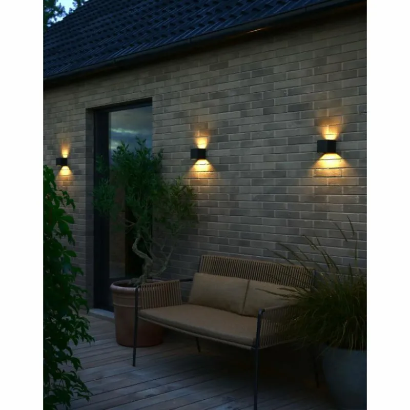 Luminaires Nordlux Applique murale d'extérieur Nordlux MILDA LED Noir, 1 lumière